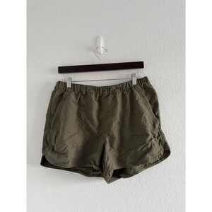 REI Co-op Gorpcore Hiking Shorts Size L Green Ripstop Utility Loop